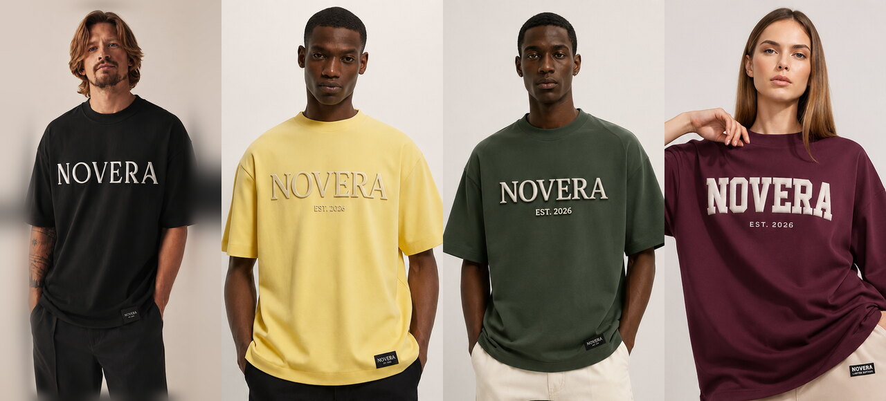 The NOVERA oversized tee collection
