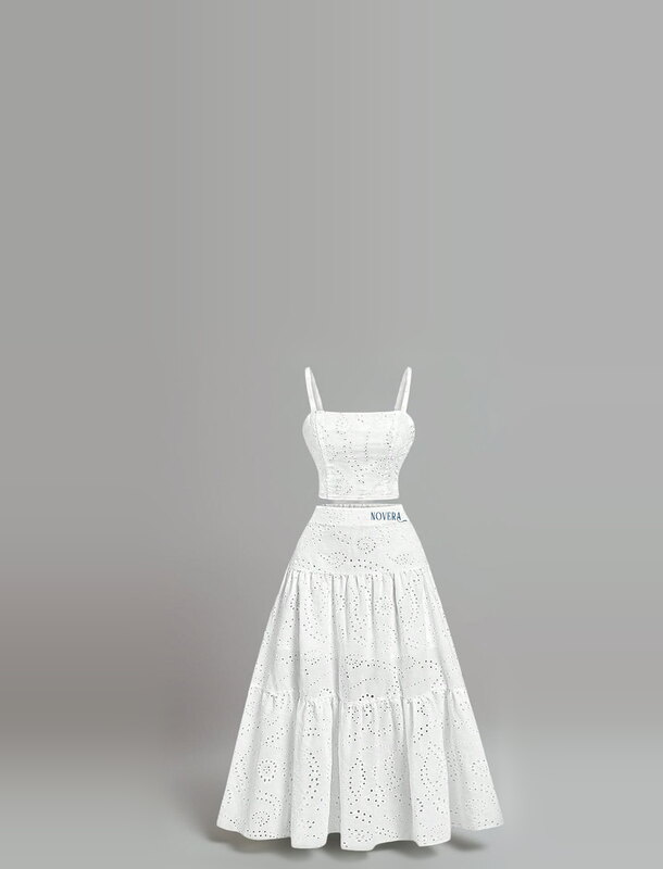 NOVERA handmade broderie two-piece frock