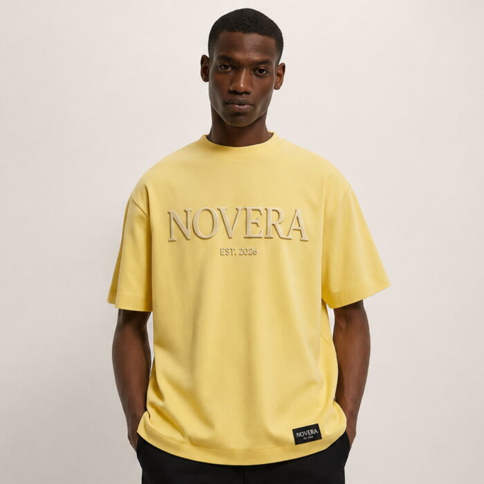 NOVERA EST. 2026 Oversized Tee – Butter Yellow