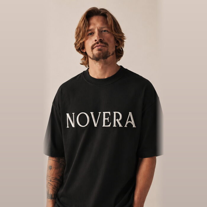 NOVERA Signature Oversized Tee – Black